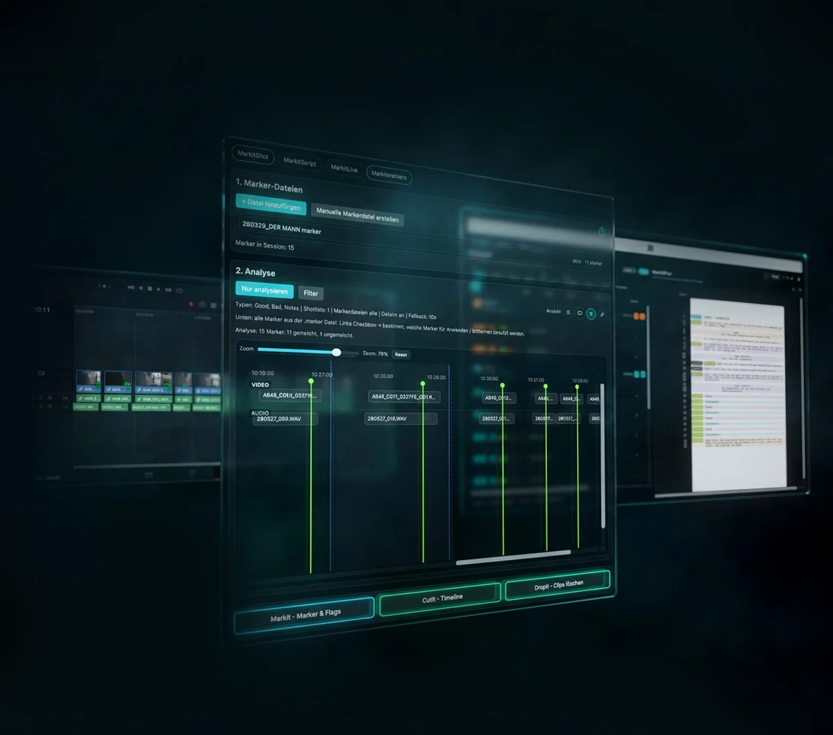 Script to Timeline Workflow in MarkitPro von der Planung bis zum Rohschnitt