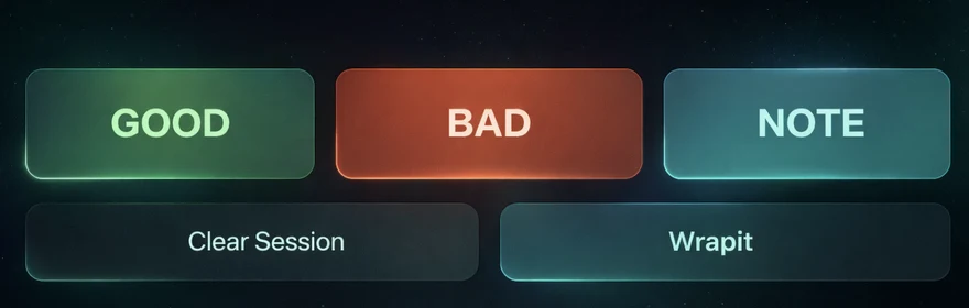 MarkitLive Buttons für Good Bad Take Tagging und Timecode Logging auf iPad und Apple Watch